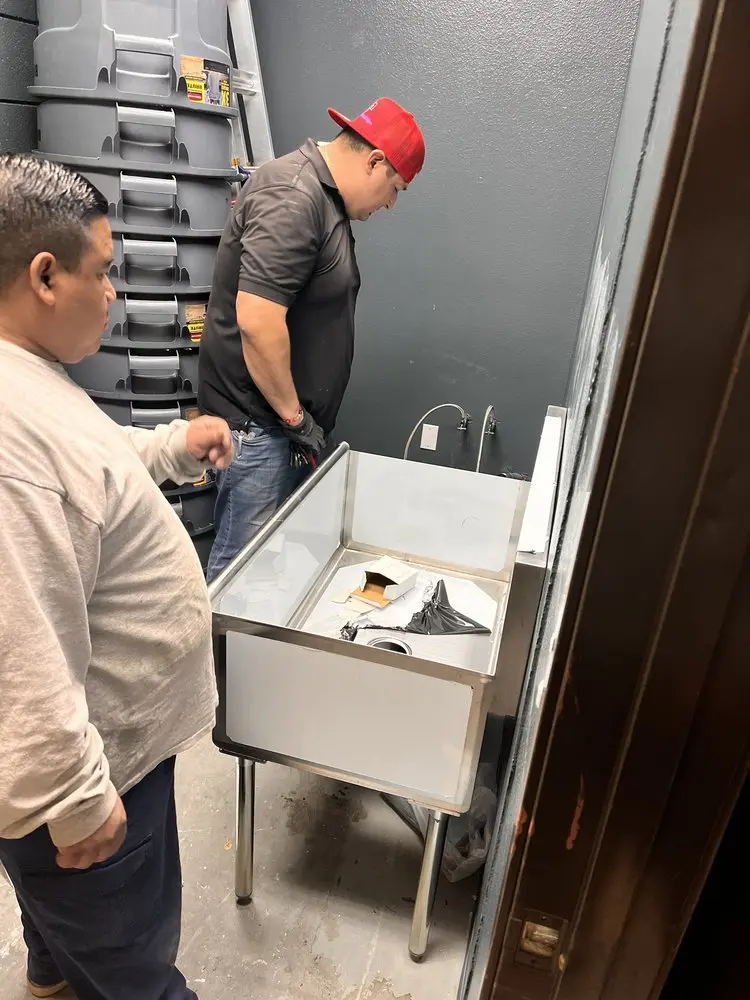Commercial plumbing and sink installation in Minotola