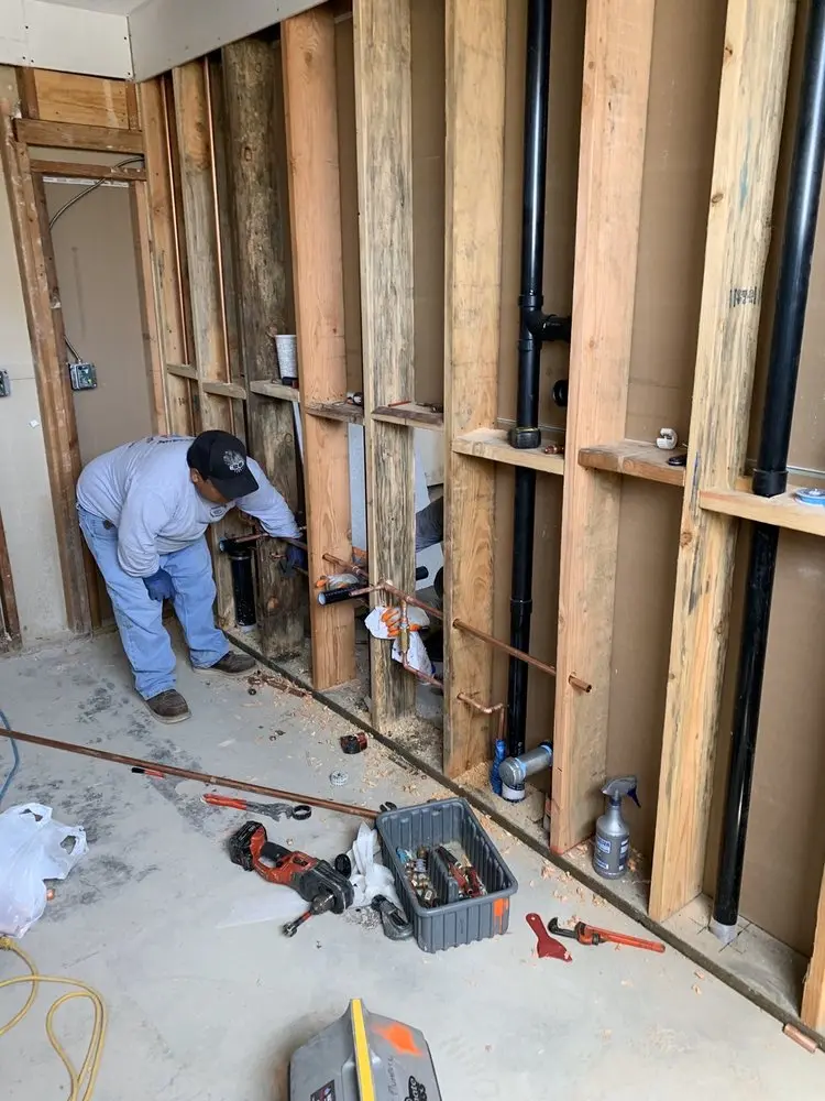 Commercial rough-in plumbing for Gas Line Repair in Minotola